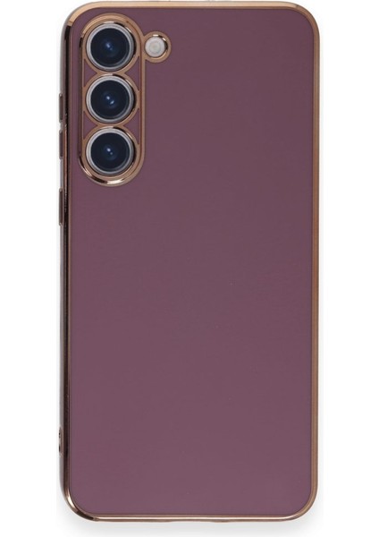Samsung Galaxy S23 Kılıf Şık ve Parlak Silikon Kapak Ryc/volet
