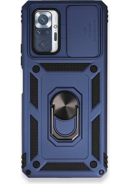 Redmi Note 10 Pro Kılıf Kamera Koruma Sürgülü Şık Pars Tank Sert Silikon Kapak