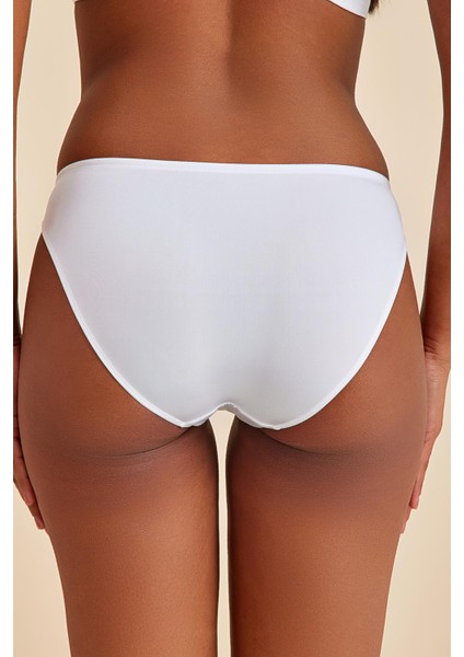 Paris Ekru Dantelli Slip Külot