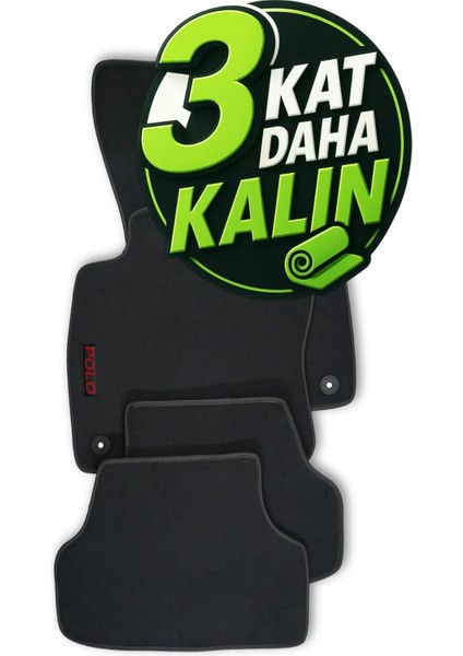 Volkswagen Polo 2020 Araca Özel Halı Oto Paspas