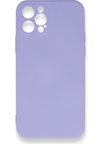 iPhone 12 Pro Içi Kadife Kaplı Esnek Silikon Kapak Ryc/ Nano Lansman