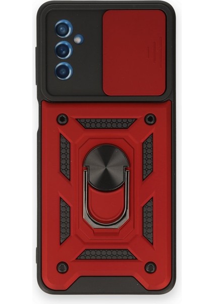 Samsung Galaxy M52 5g Kılıf Kamera Koruma Sürgülü Şık Pars Tank Sert Silikon Kapak