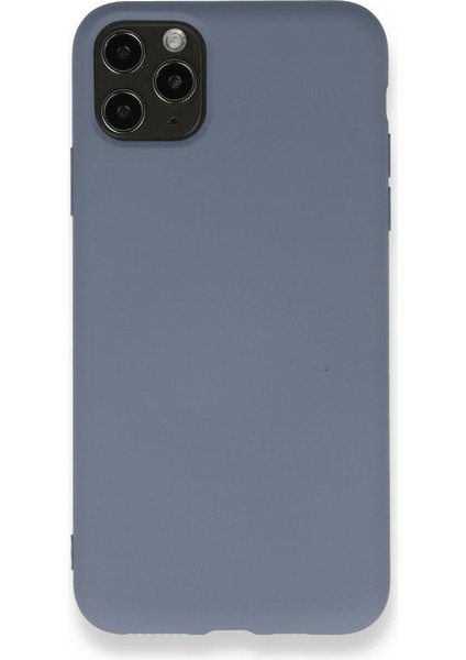 iPhone 11 Pro Max Içi Kadife Kaplı Esnek Silikon Kapak Ryc/ Nano Lansman