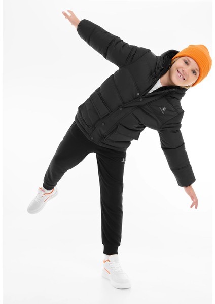 Lumbejack Glloren Dokuma Çocuk Mont Siyah