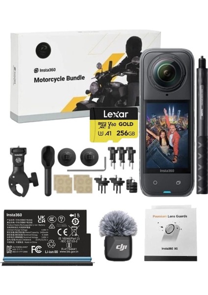 X5 Aksiyon Kamerası Süper Moto Kit