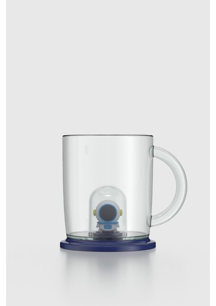 Joy Astronot Figürlü 250 ml Kulplu Tritan Bardak 222059 Mavi