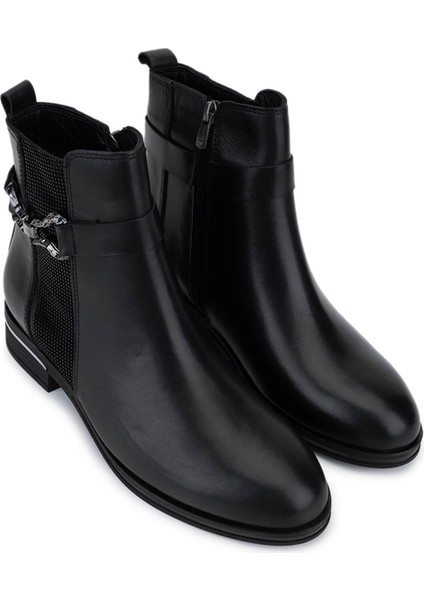 Kadın Hakiki Deri Siyah Casual Bot 599 30022 Bn Bot SK25-26 Sıyah fiyatları