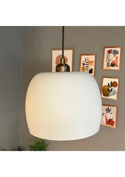 Dijon Beyaz Cam Sarkıt Avize Yarım Lale Eskitme Başlık Salon Mutfak Avizeleri Pastane Modelleri fiyatları