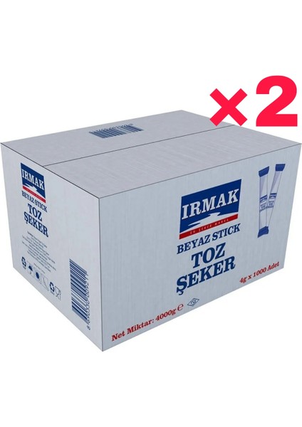 Stick toz Şeker 4GR×1000LI (4kg)×2 fiyatları