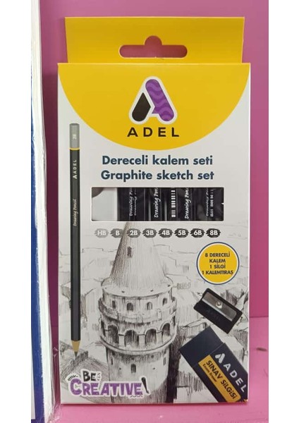 Eskiz Defteri (A4 Boyutunda ) , Adel Dereceli Kalem Seti modelleri