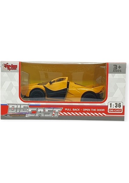 Vardem Çek Bırak Metal Arabalar 13 cm - SR2212- Sarı indirimleri