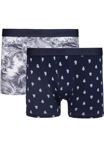 Erkek 10'lu Desenli Likralı Pamuklu Esnek Kumaş Premium Seri Boxer modelleri