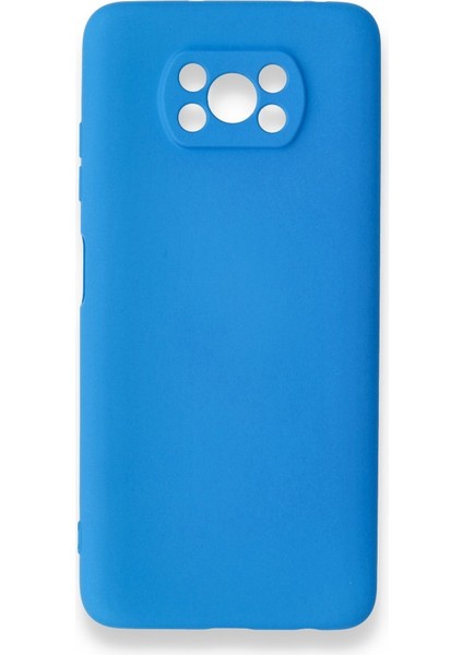 Poco X3 Pro Kılıf Içi Kadife Kaplı Nano Silikon Kapak - Mavi