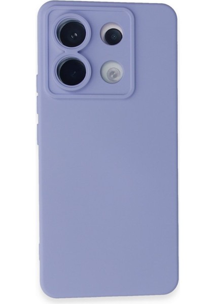 Poco X6 Kılıf Içi Kadife Kaplı Nano Silikon Kapak - Lila