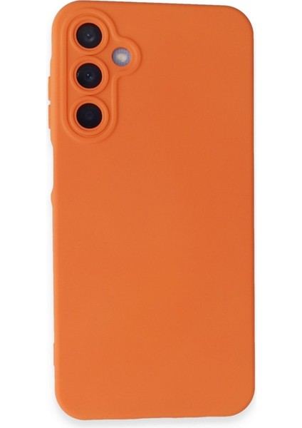 Samsung Galaxy A05S Kılıf Içi Kadife Kaplı Nano Silikon Kapak - Turuncu