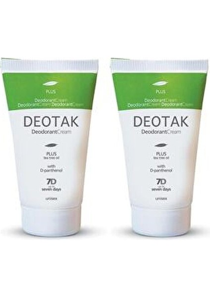 Krem Deodorant Plus Unisex 35 ml 2 Adet D-Panthenol ile 7 Gün Etkili fiyatları
