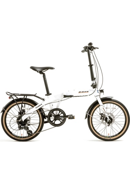 Fx 3600 Altus Katlanır Bisiklet 31.5 cm Md 20 Jant 8 Vites Beyaz Siyah Turuncu