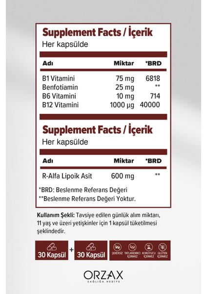 Asfstore Ocean Neurobexol 60 Kapsül 2 Adet fiyatları