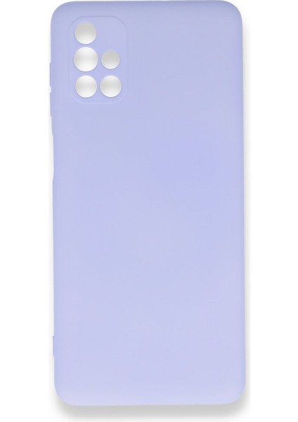 Samsung Galaxy M51 Kılıf Içi Kadife Kaplı Nano Silikon Kapak - Lila