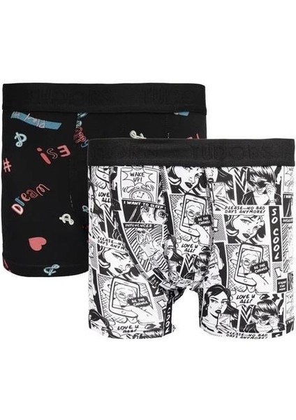 Erkek 10'lu Desenli Likralı Pamuklu Esnek Kumaş Premium Seri Boxer fiyatları