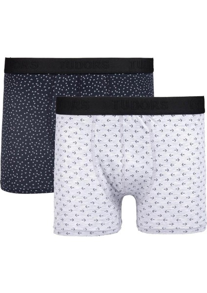 Erkek 10'lu Desenli Likralı Pamuklu Esnek Kumaş Premium Seri Boxer indirimleri