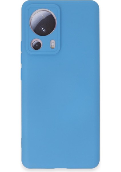 Xiaomi Mi 13 Lite Kılıf Içi Kadife Kaplı Nano Silikon Kapak - Mavi