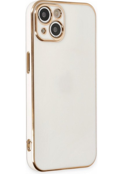 iPhone 13 Kılıf Parlak Yapılı Esnek Volet Silikon Kapak