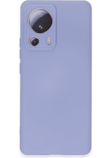 Xiaomi Mi 13 Lite Kılıf Içi Kadife Kaplı Nano Silikon Kapak - Lila