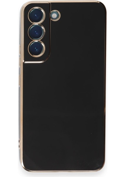 Samsung Galaxy S21 Kılıf Parlak Yapılı Esnek Volet Silikon Kapak