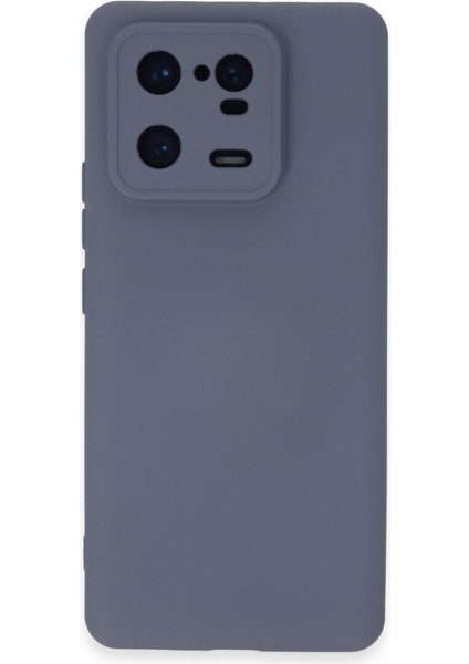 Xiaomi Mi 13 Pro Kılıf Içi Kadife Kaplı Nano Silikon Kapak - Gri