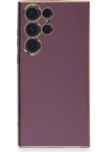 Samsung Galaxy S23 Ultra Kılıf Şık ve Parlak Silikon Kapak Ryc/volet