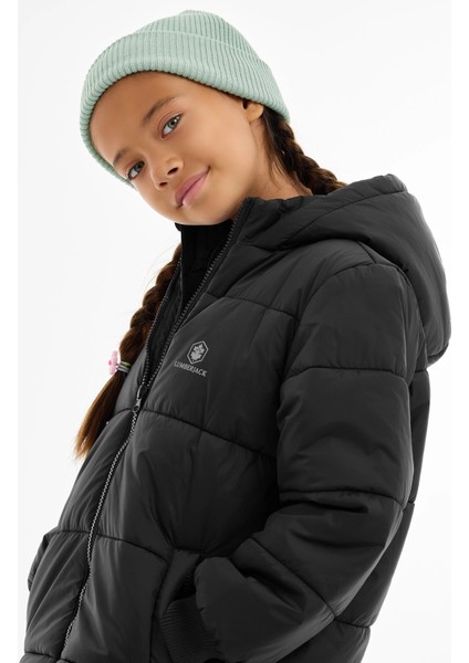 Sonne Dokuma Uzun Çocuk Mont Siyah fırsatları