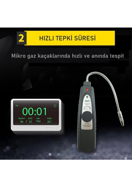 Duoyı DY5750B Soğutucu & Buzdolabı & Havalandırma Gaz Kaçak Dedektörü fırsatları