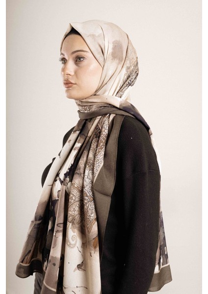 Desenli Pamuk İpek Şal Desen-1