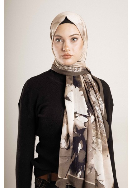 Desenli Pamuk İpek Şal Desen-1 fırsatları