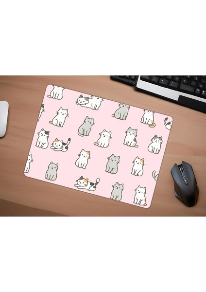 Cats In Pink Gaming Oyuncu Mouse Pad, Gaming Mousepad, Masa Matı fırsatları