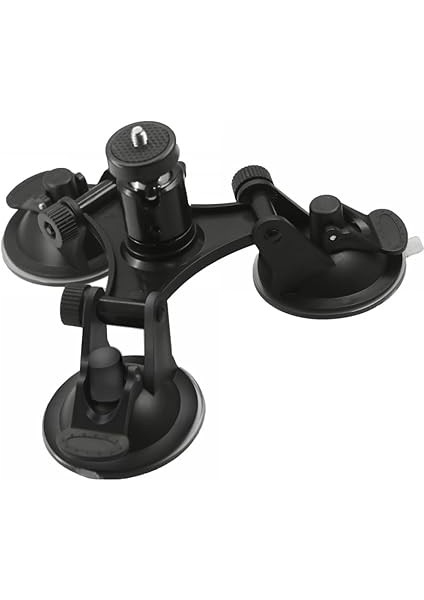 360 Derece Tripod Başlıklı Araç Kamerası Montajı, Hareketli Kameralar Için Gelişmiş Stabilite Için Üçlü Vantuz, Gopro, INSTA360 ve Diğer Aksiyon Kameraları Için Uygun fırsatları