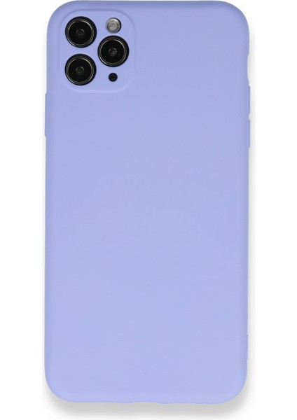 iPhone 11 Pro Max Içi Kadife Kaplı Esnek Silikon Kapak Ryc/ Nano Lansman