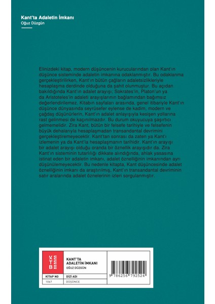 Kant’ta Adaletin İmkanı - Oğuz Düzgün fiyatları