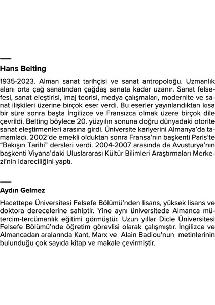 Görünmez Başyapıt - Hans Belting modelleri