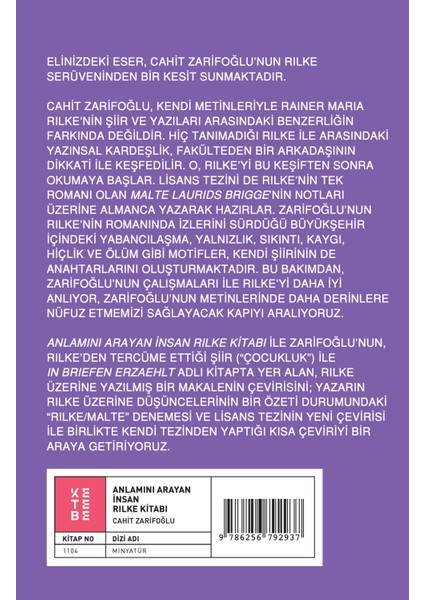 Anlamını Arayan İnsan - Cahit Zarifoğlu fiyatları