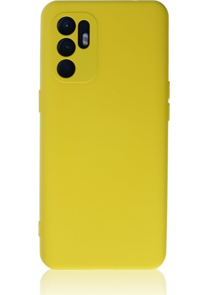 Oppo Reno 6 Içi Kadife Kaplı Esnek Silikon Kapak Ryc/ Nano Lansman