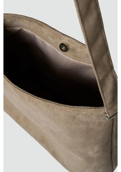 Oster Süet Omuz Çantası Vizon indirimleri