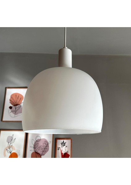 Dijon Beyaz Cam Sarkıt Avize Beyaz Fener Başlık Salon Mutfak Avizeleri Pastane Modelleri fiyatları