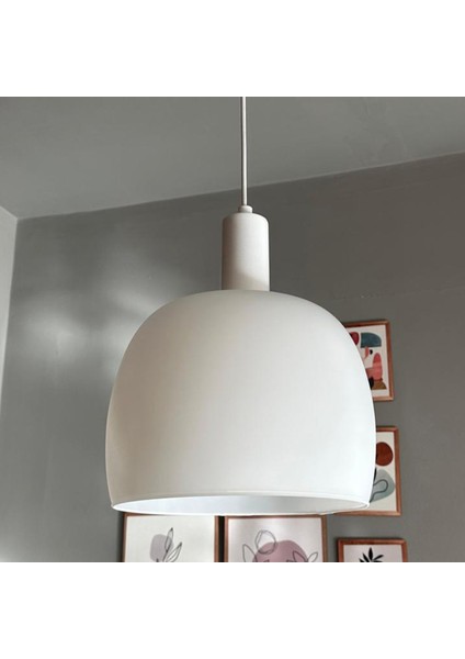 Dijon Beyaz Cam Sarkıt Avize Beyaz Fener Başlık Salon Mutfak Avizeleri Pastane Modelleri fırsatları