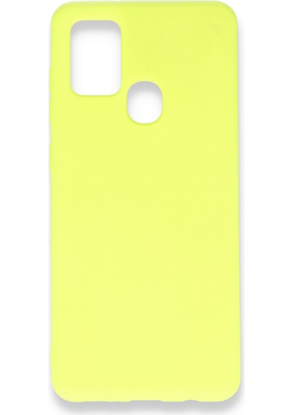 Samsung Galaxy A21S Içi Kadife Kaplı Esnek Silikon Kapak Ryc/ Nano Lansman