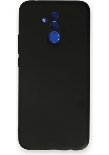 Huawei Mate 20 Lite Kılıf Içi Kadife Kaplı Nano Silikon Kapak - Siyah
