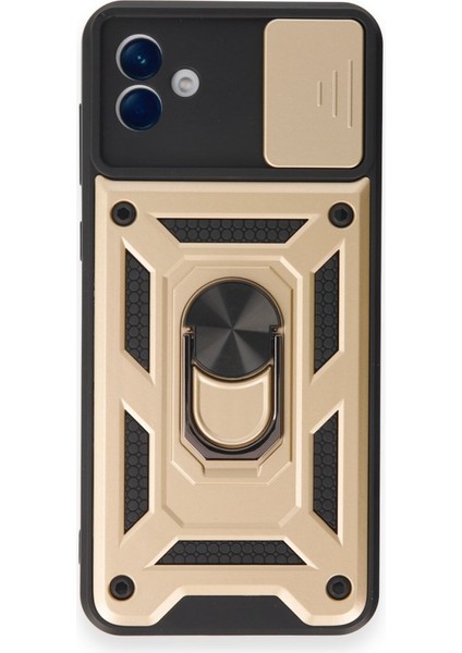 Samsung Galaxy A04E Kılıf Kamera Koruma Sürgülü Şık Pars Tank Sert Silikon Kapak