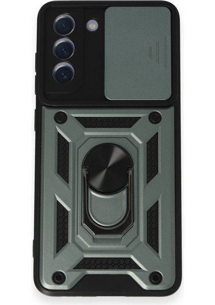 Samsung Galaxy S21 Fe Kılıf Kamera Koruma Sürgülü Şık Pars Tank Sert Silikon Kapak