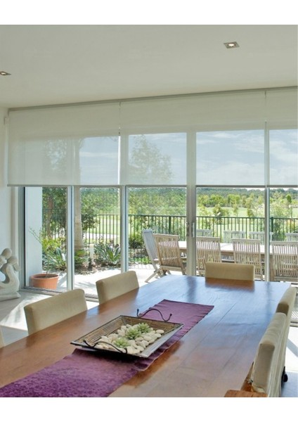 Original Modern Sun Screen Lüks Stor Perde Alüminyum Kasalı Yüksek Kaliteli - Açık Gri fırsatları